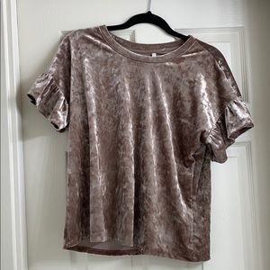 Z Supply Short Sleeve Blouse with Bell Sleeves